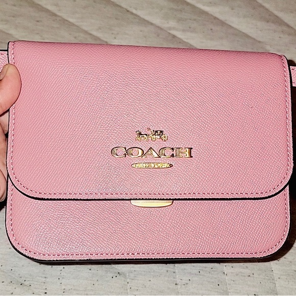 COACH Mini Brynn Crossbody bag in Crossgrain leather Pink - MSRP $298 - Picture 5 of 8